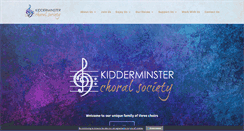 Desktop Screenshot of kidderminsterchoralsociety.co.uk